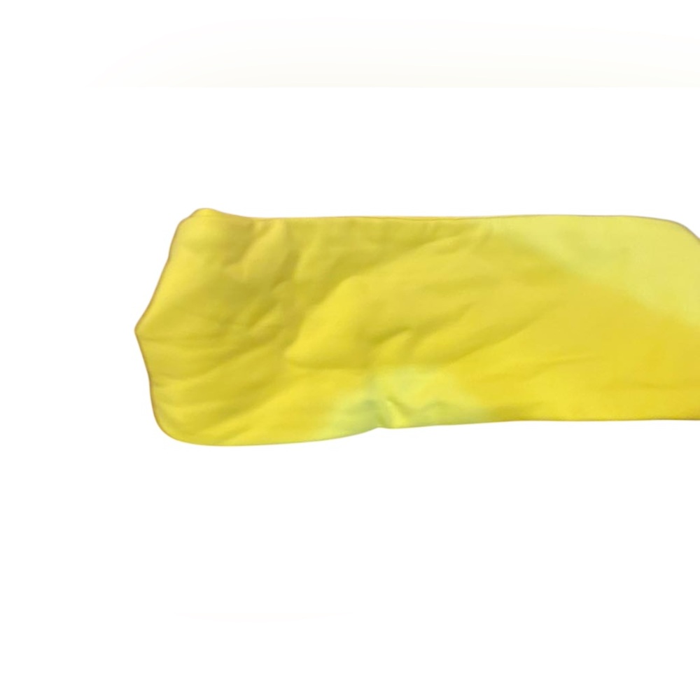 NWT Lululemon fleece wide reversible headband ELECTRIC LEMON